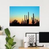 Saguaro Sunset Poster (Heimbüro)