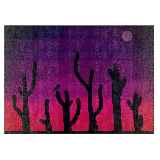 Saguaro Sunset Schneidebrett (Vorderseite)