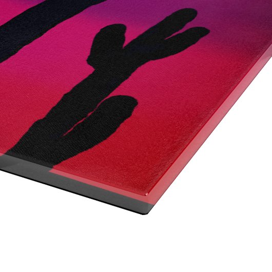 Saguaro Sunset Schneidebrett (Ecke)