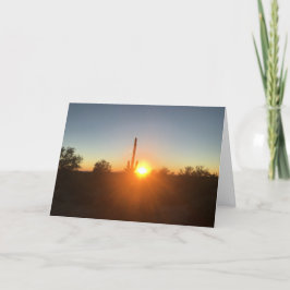 saguaro sunset sympathy card karte