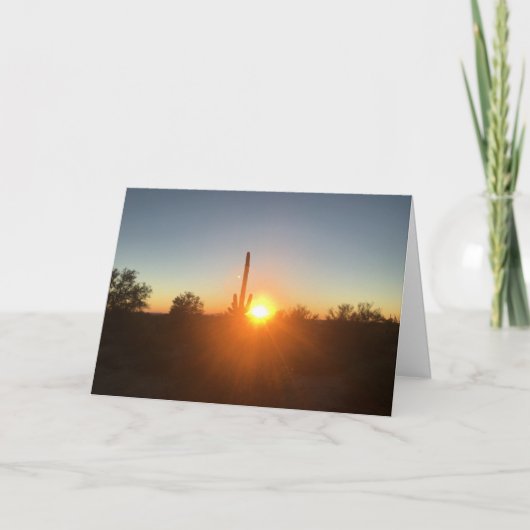 saguaro sunset sympathy card karte (Vorderseite)