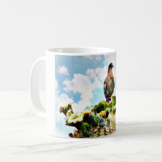 Saguaro tauchte in der Wolken-Kaffeetasse/Tasse Kaffeetasse (Vorderseite Links)