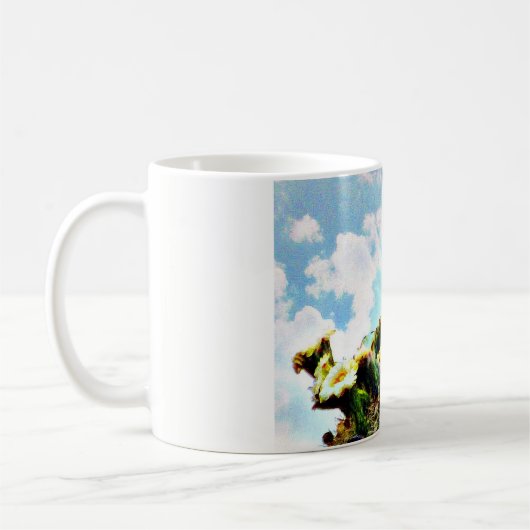 Saguaro tauchte in der Wolken-Kaffeetasse/Tasse Kaffeetasse (Links)