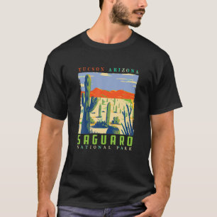 Saguaro US National Park Tucson Arizona Vintag T T-Shirt