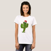 Saguaro Weihnachtslicht T-Shirt (Vorne ganz)