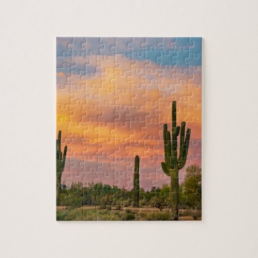 Saguaro-Wüsten-Leben Puzzle (Vertikal)