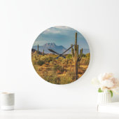 Saguaros Arizona Wüste Vier Gipfel Aussicht auf di Große Wanduhr (Zuhause)