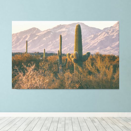 Saguaros Leinwanddruck (Insitu (Holzboden))