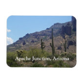Saguaros und Berge Magnet (Horizontal)