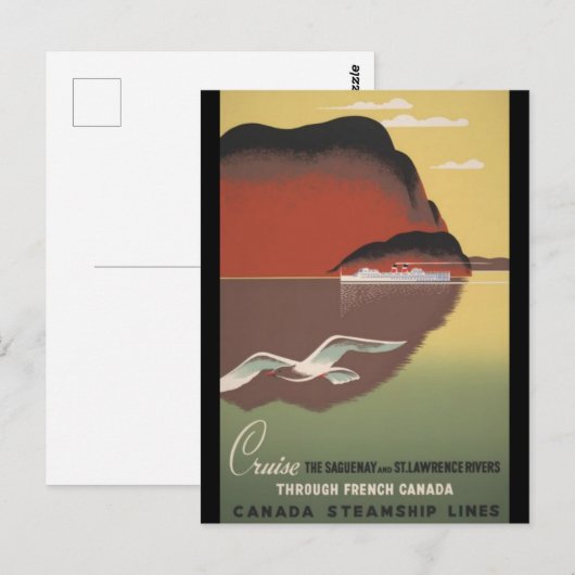 Saguenay Postkarte (Vorne/Hinten)