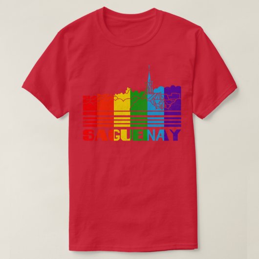Saguenay Pride Shirt Saguenay LGBT-Geschenk LGBTQ- (Design vorne)