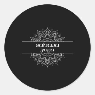 Sahaja Yoga Typ Mandala Grafik Runder Aufkleber