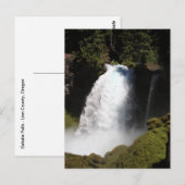 Sahalie Falls Oregon Wasserfall Postkarte (Vorne/Hinten)
