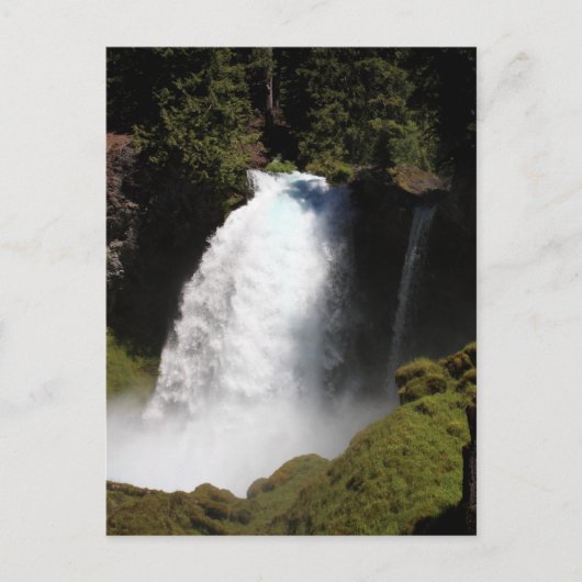 Sahalie Falls Oregon Wasserfall Postkarte (Vorderseite)