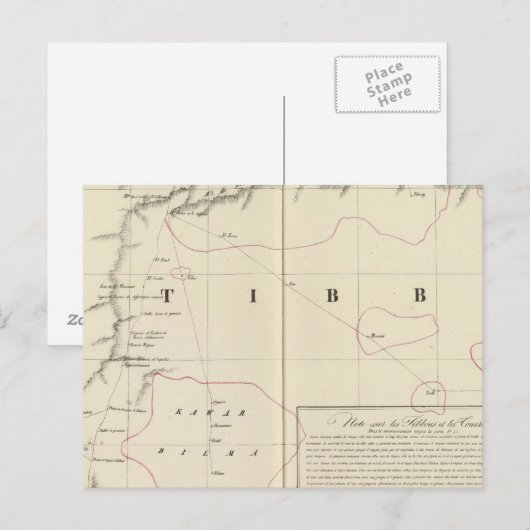 Sahara, Afrika 16 Postkarte (Vorne/Hinten)