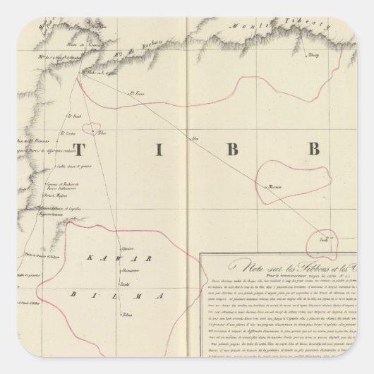 Sahara, Afrika 16 Quadratischer Aufkleber (Vorderseite)