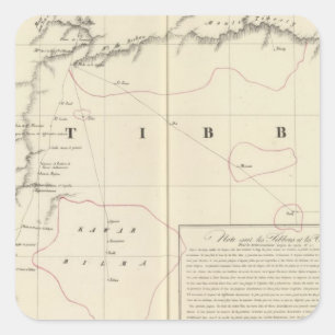 Sahara, Afrika 16 Quadratischer Aufkleber