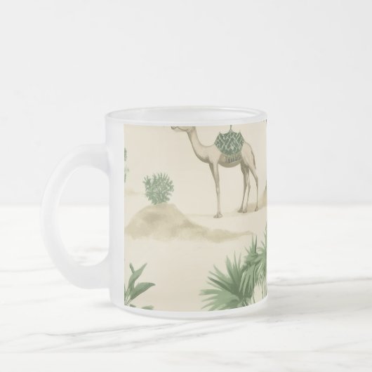 ‚Sahara Camel Glass‘ Mattglastasse (Links)