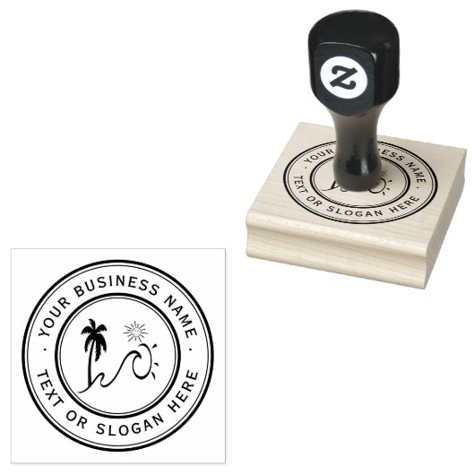 SAHARA Custom Business Logo Große Gummistempel (Stempel)