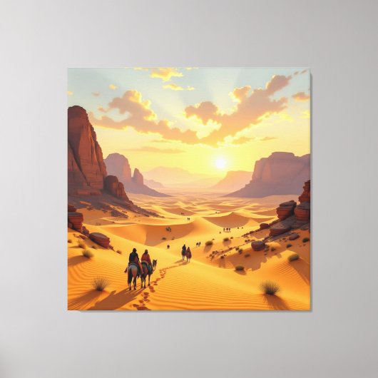 Sahara – Das endlose Meer aus Sand Leinwanddruck (Vorderseite)