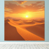 Sahara – Das endlose Meer aus Sand Leinwanddruck (Insitu (Holzboden))