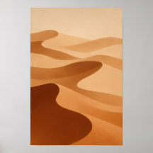 Sahara-Dünen Neutrale Wandkunst Poster