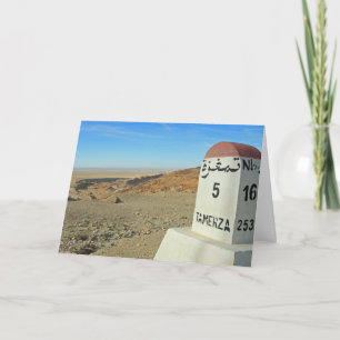 Sahara-Meilenstein, Tunesien Karte