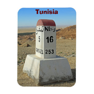 Sahara-Meilenstein, Tunesien Magnet