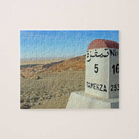 Sahara-Meilenstein, Tunesien Puzzle (Horizontal)