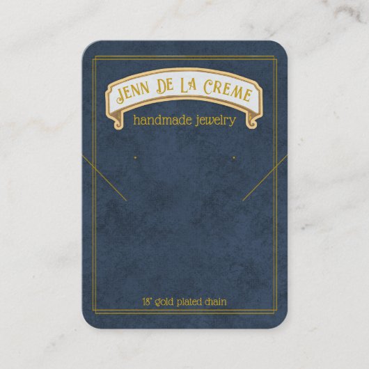 Sahara Nights Abend Sky Jewelier Display Telefonnummerkarte (Vorderseite)