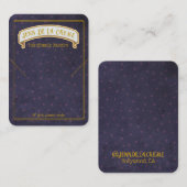 Sahara Nights Blue Dots Jewelry Display Telefonnummerkarte (Vorne/Hinten)