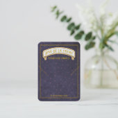 Sahara Nights Blue Dots Jewelry Display Telefonnummerkarte (Stehend Vorderseite)