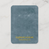 Sahara Nights Slate Watercolor Juwelier Display Telefonnummerkarte (Rückseite)