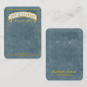 Sahara Nights Slate Watercolor Juwelier Display Telefonnummerkarte (Vorne/Hinten)