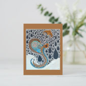 Sahara Pearls Stamm Exotic Peacock Postkarte (Stehend Vorderseite)