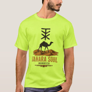 Sahara Soul Marokko T-Shirt - Berber Kamel Wüste