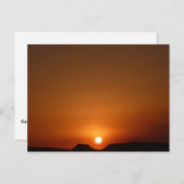 Sahara Sunset Postkarte (Vorne/Hinten)