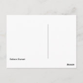 Sahara Sunset Postkarte (Rückseite)