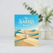 Sahara-Wüste Marokko Postkarte (Stehend Vorderseite)