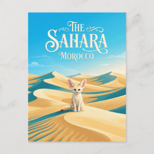 Sahara-Wüste Marokko Postkarte