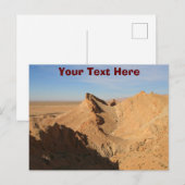 Sahara Wüste, Tunesien, anpassbare Postkarte (Vorne/Hinten)