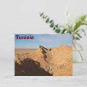Sahara-Wüste, Tunesien-Karte (Stehend Vorderseite)