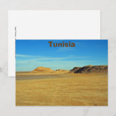 Sahara-Wüste, Tunesien-Karte (Vorne/Hinten)