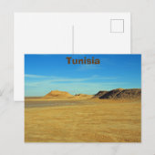 Sahara-Wüste, Tunesien Postkarte (Vorne/Hinten)