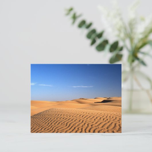Sahara Wüste Tunesien Postkarte (Stehend Vorderseite)