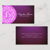 Sahasrara Crown Chakra Business Card Visitenkarte (Vorne/Hinten)