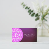 Sahasrara Crown Chakra Business Card Visitenkarte (Stehend Vorderseite)