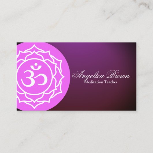 Sahasrara Crown Chakra Business Card Visitenkarte (Vorderseite)