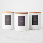 Sahasrara Crown Chakra Candle Label Lebensmitteletikett (Flaschen)