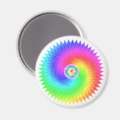 Sahasrara Die Krone Chakra bedeutet Rad oder Drehe Magnet (Vorderseite/Rückseite)